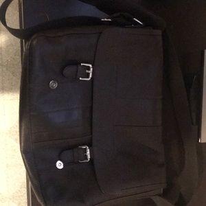 Cole Haan Brown Leather Messenger Bag, used